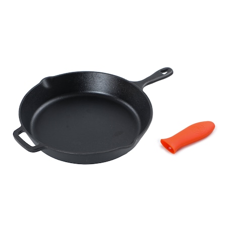 Commercial Chef Cast Iron Skillet Pan 12'' Skillet CHFL12